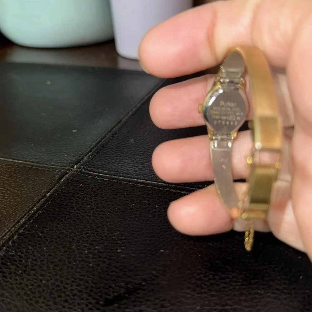 VTG PULSAR Quartz Gold Tone Wristwatch